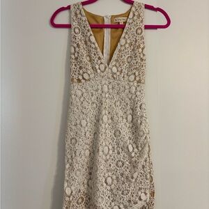Cream Lace Dress